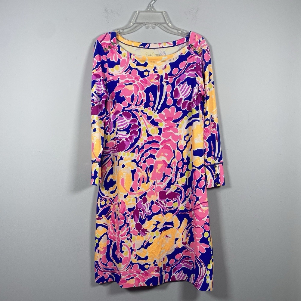 Lilly Pulitzer Sophie Dress Women's XS Catch and Release Lobster Resort Shift